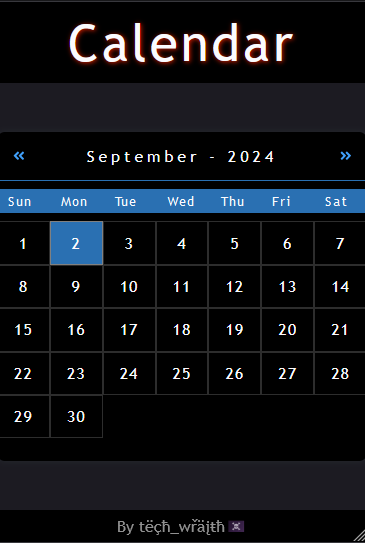 Calendar image